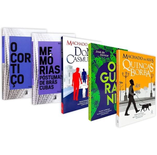 Kit 5 Livros Vestibular | Clássicos Literatura Brasileira